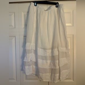 J Crew Tiered Cotton Maxi Skirt